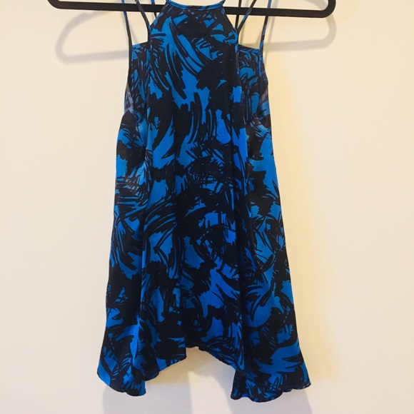 Printed silk top with zipper - Picture 3 of 3